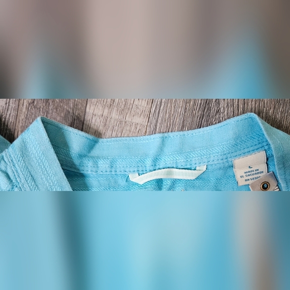 💜Caribbean Womens Shiert Size L Color Teal⚘️ - Picture 4 of 6